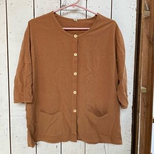 3 for $10 Woman’s shirt | Buttons | Burnt orange colored